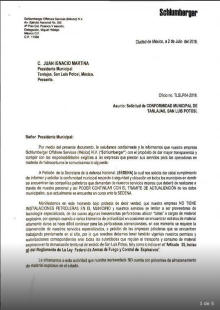 Empresa petrolera anuncia operaciones en Tanlajás