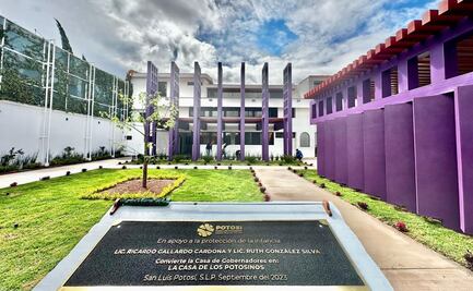Entrega Ricardo Gallardo albergue en la antigua casa de gobierno de SLP