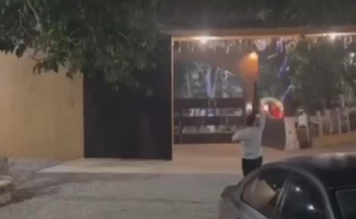 Destituyen a director de Obras de Tampamolón tras ser captado disparando al aire