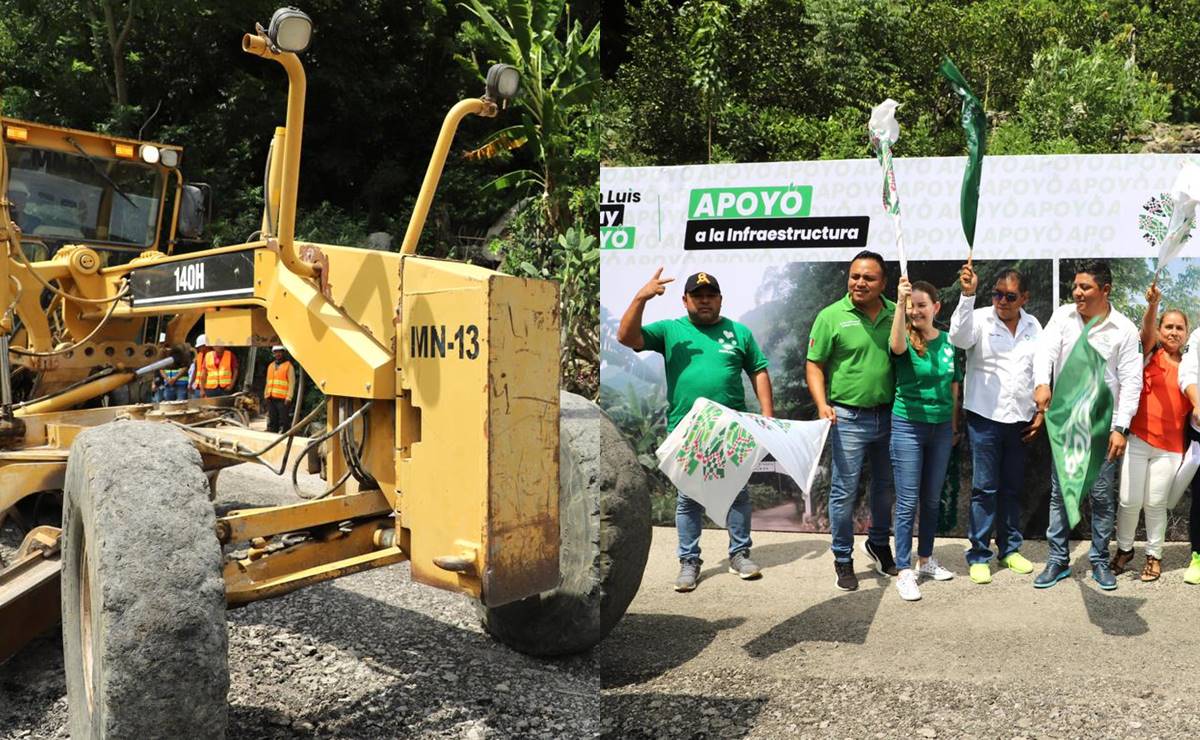 Gallardo apoya a 5 comunidades con obra en camino de Matlapa; "merecen acceder al desarrollo", dice
