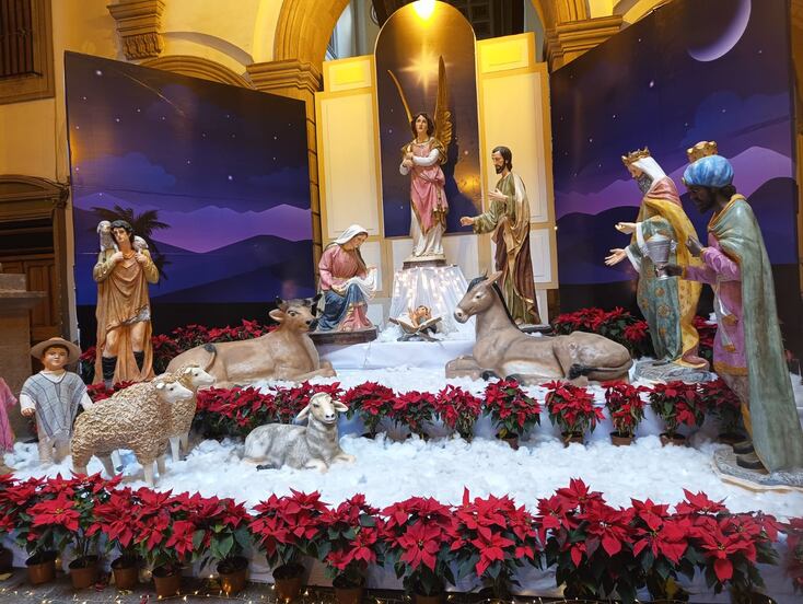 Nacimientos monumentales iluminan el Centro Histórico de SLP esta Navidad   