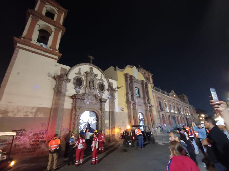 “Una herida al patrimonio”: cronista de la ciudad lamenta daños al Templo de la Compañía en SLP 