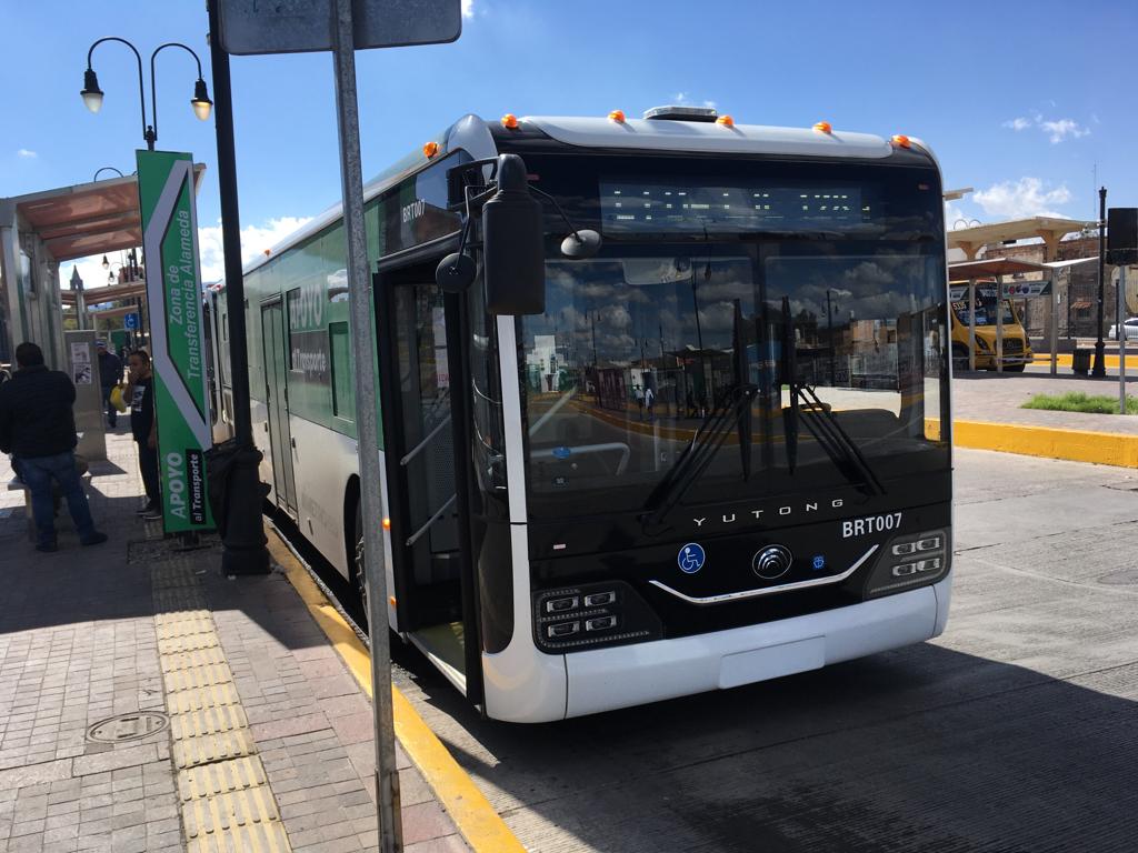 La ruta abarca 94 paradas, que van desde el Centro Histórico hasta la zona industrial de la capital potosina. Foto: Samuel Estrada