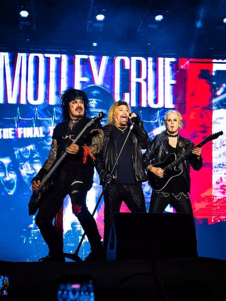 Motley Crue llevó el hard rock a la Fenapo 2026. Foto: Especial