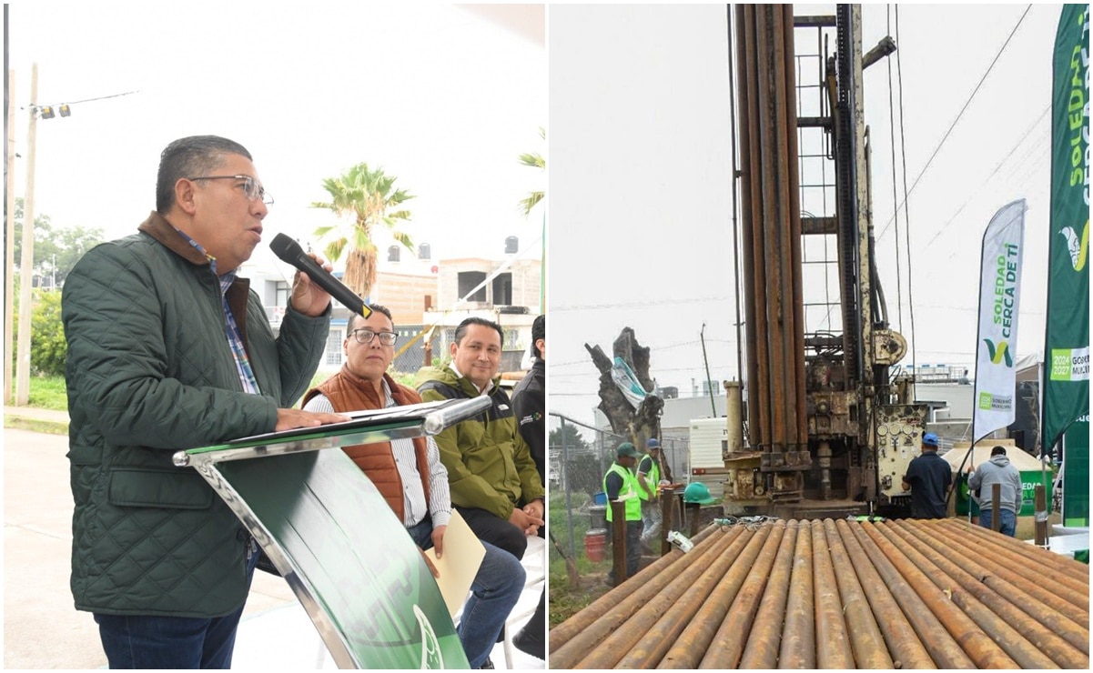 Juan Manuel Navarro da arranque a obras de perforación de un pozo; se enfrentará crisis hídrica en Soledad, SLP
