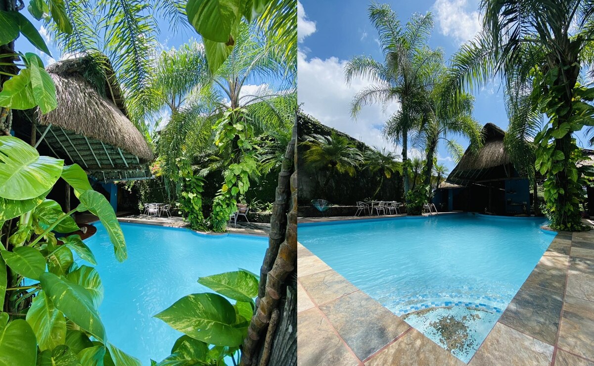 Alberca del hotel. Fotos: FB, Hotel Camino Surreal Xilitla