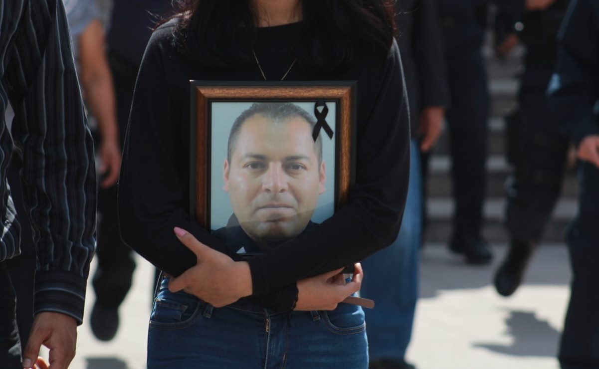 Juan Manuel Valadez, policía estatal, fue asesinado al frustrar un asalto en un súper de la colonia Progreso de la capital potosina. Fotos: EL UNIVERSAL San Luis Potosí