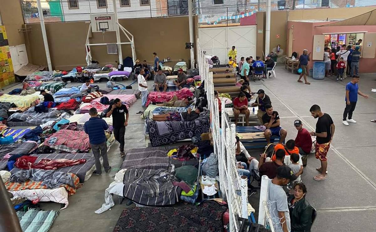 La invitación es contribuir con alimentos, así como ropa abrigadora a la Casa del Migrante de SLP. Foto: Casa del Migrante