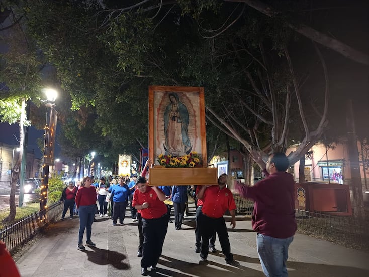 SLP vibra de fe con las primeras peregrinaciones por la virgen de Guadalupe