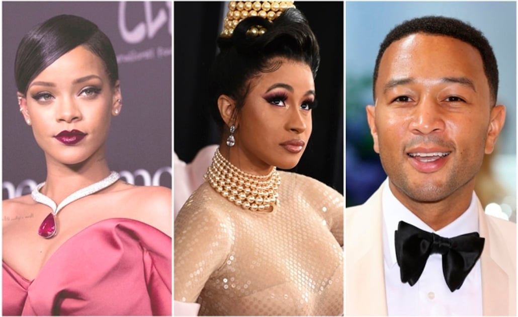 Rihanna, Cardi B y John Legend lanzan duro mensaje contra Trump