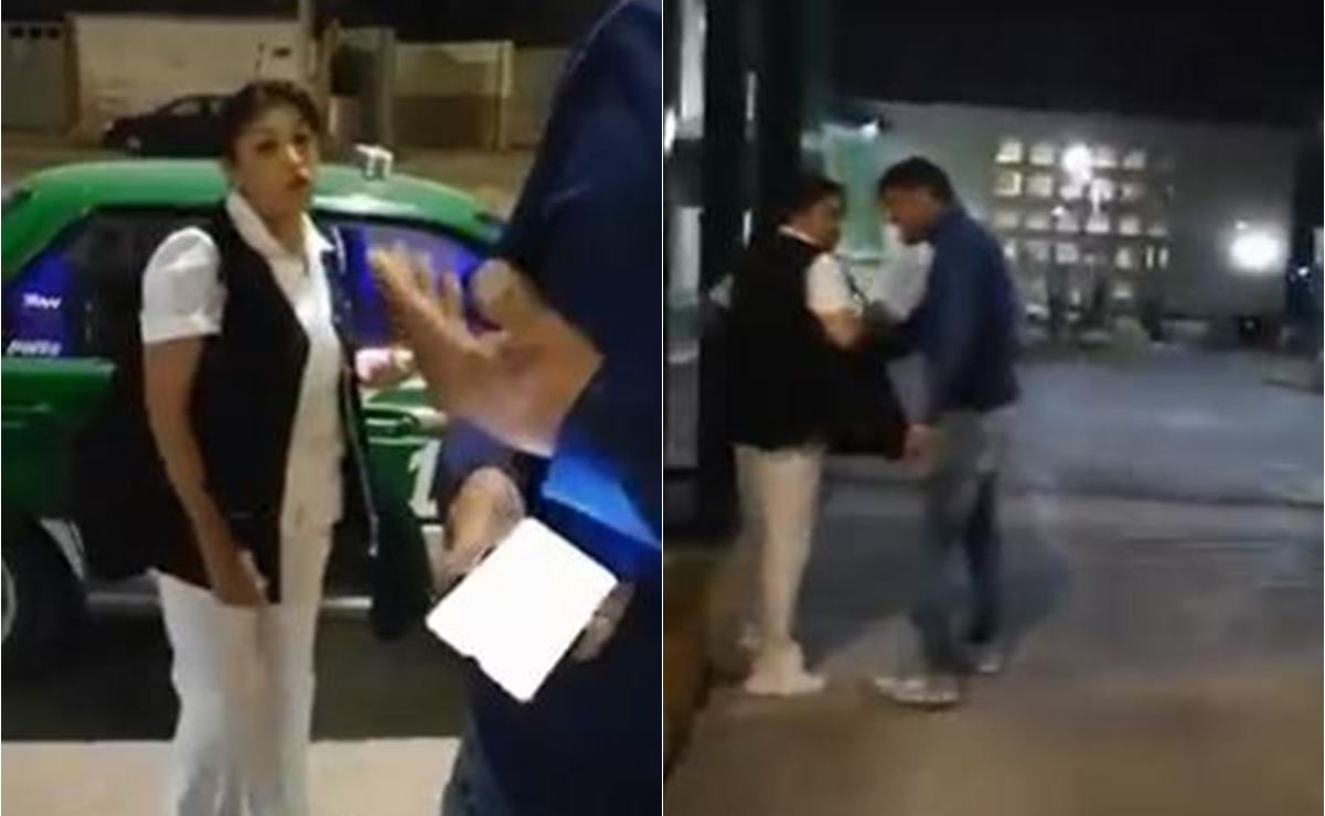 Captan en video agresión de taxista contra enfermera en Hospital del Niño y la Mujer en SLP. Especial