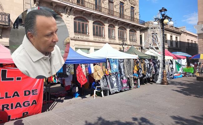 Ambulantaje desborda el Centro Histórico de SLP y genera tensión con el comercio establecido: Canaco