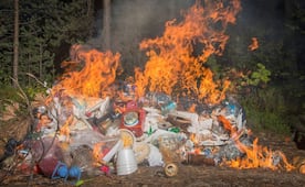Autoridades en alerta por quema de basura doméstica en la capital de SLP 