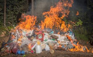 Autoridades en alerta por quema de basura doméstica en la capital de SLP 