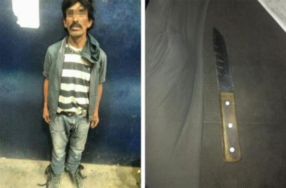 Detienen a dos, asaltaban con armas blancas