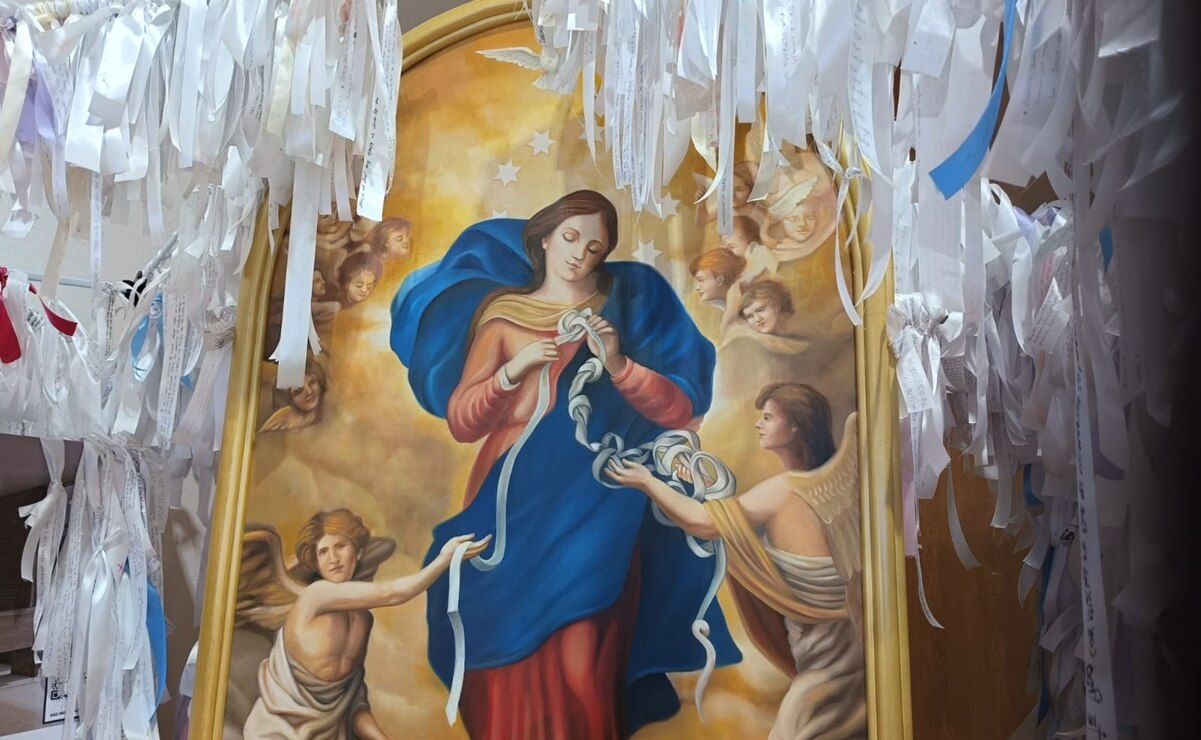 Templo de María Desatadora de Nudos en SLP. Fotos: Jazmín Ramírez