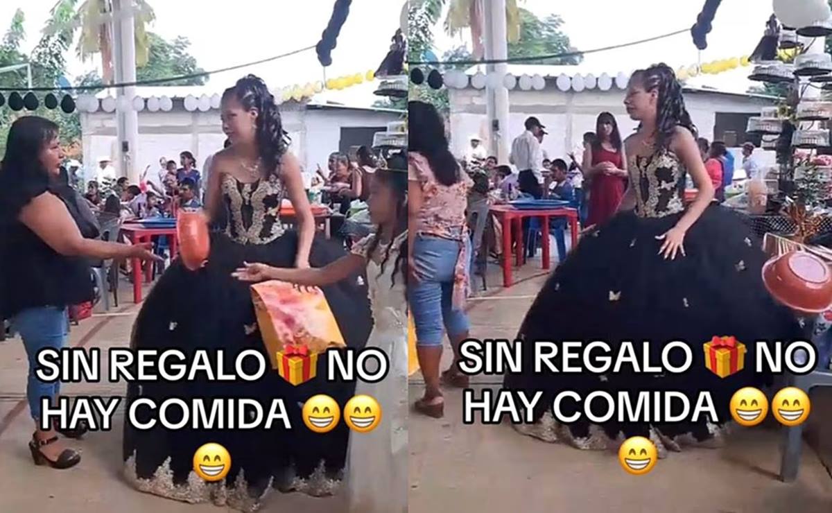 "Sin regalo no hay comida"; quinceañera pone estricta regla en su fiesta y es viral TikTok