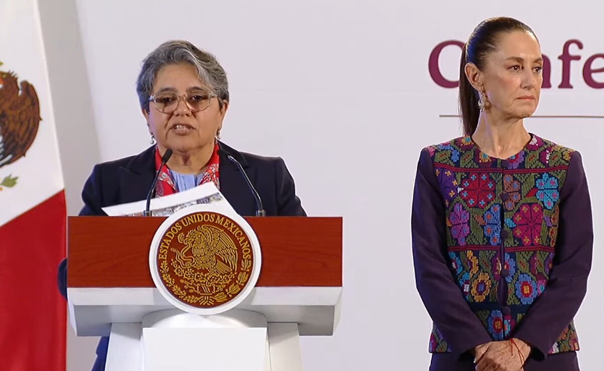 Raquel Buenrostro presentó este 17 de octubre la Secretaría Anticorrupción y Buen Gobierno, en lugar de la Secretaría de la Función Pública que encabeza.  Foto: Captura de video