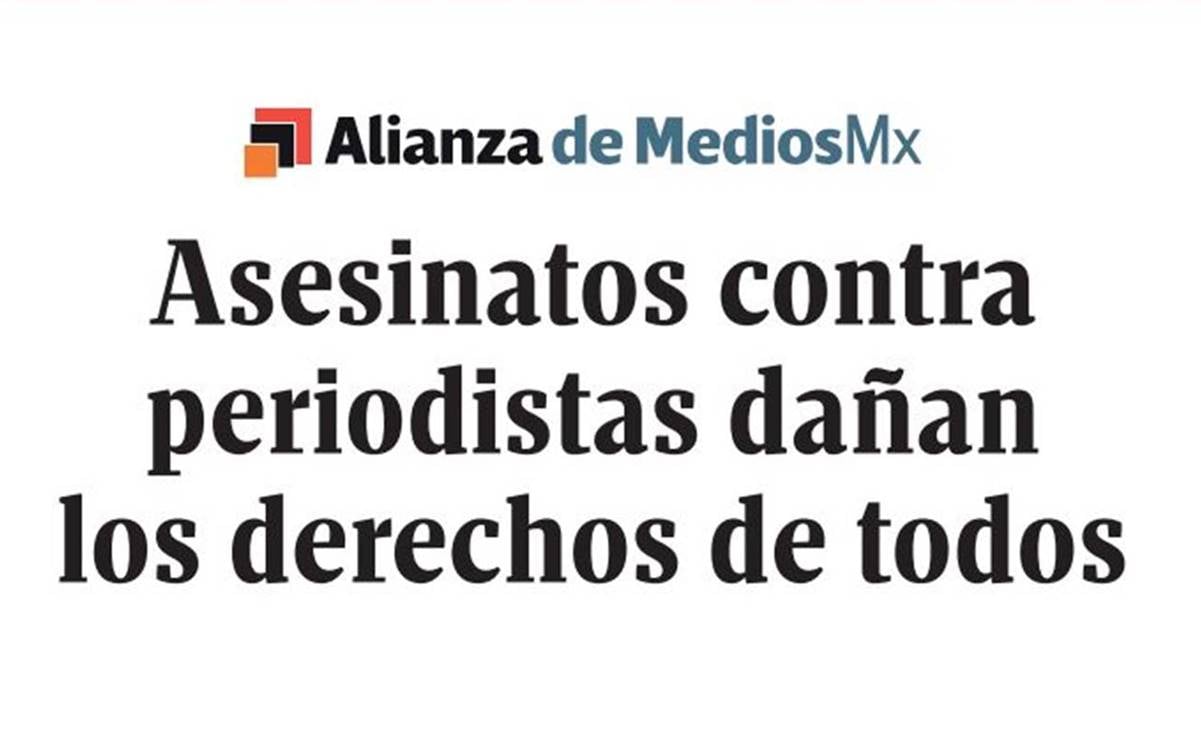 FOTO: captura del comunicado de Alianza de Medios MX