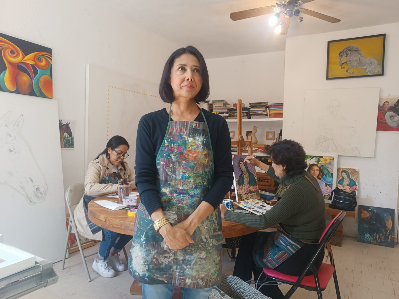 El objetivo es tejer redes entre artistas y mujeres amateurs. Foto: Xochiquetzal Rangel