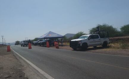 Guardia Nacional y policía municipal custodian entrada a Tierra Nueva ante Covid-19