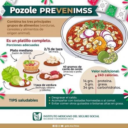 Estas son las recomendaciones del IMSS para un pozole saludable
