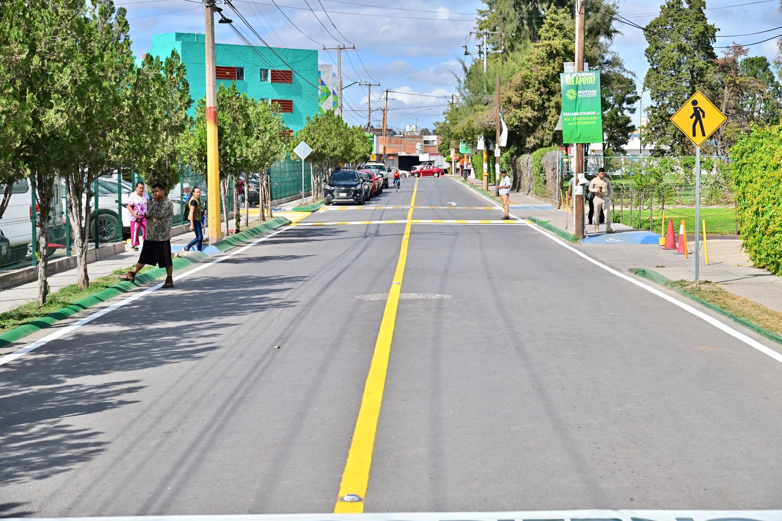 Entrega Ricardo Gallardo rehabilitación de la avenida Kukulkán en la capital de SLP