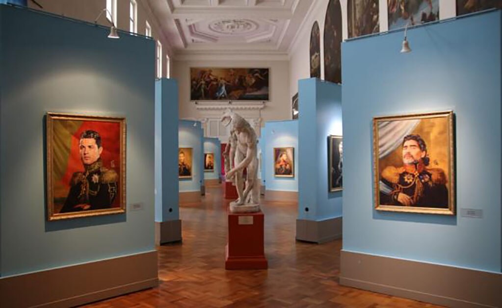 Figuras del futbol en obras de arte