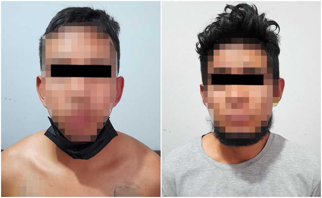 Los sujetos acusados de robo con violencia contra el conductor fueron identificados como Julio "N" y Cristian "N". Fotos: Especiales