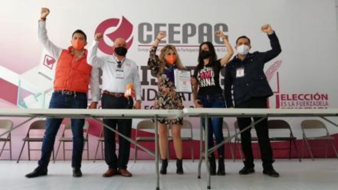 Marvelly Costanzo se registra como candidata de Movimiento Ciudadano a gubernatura de SLP