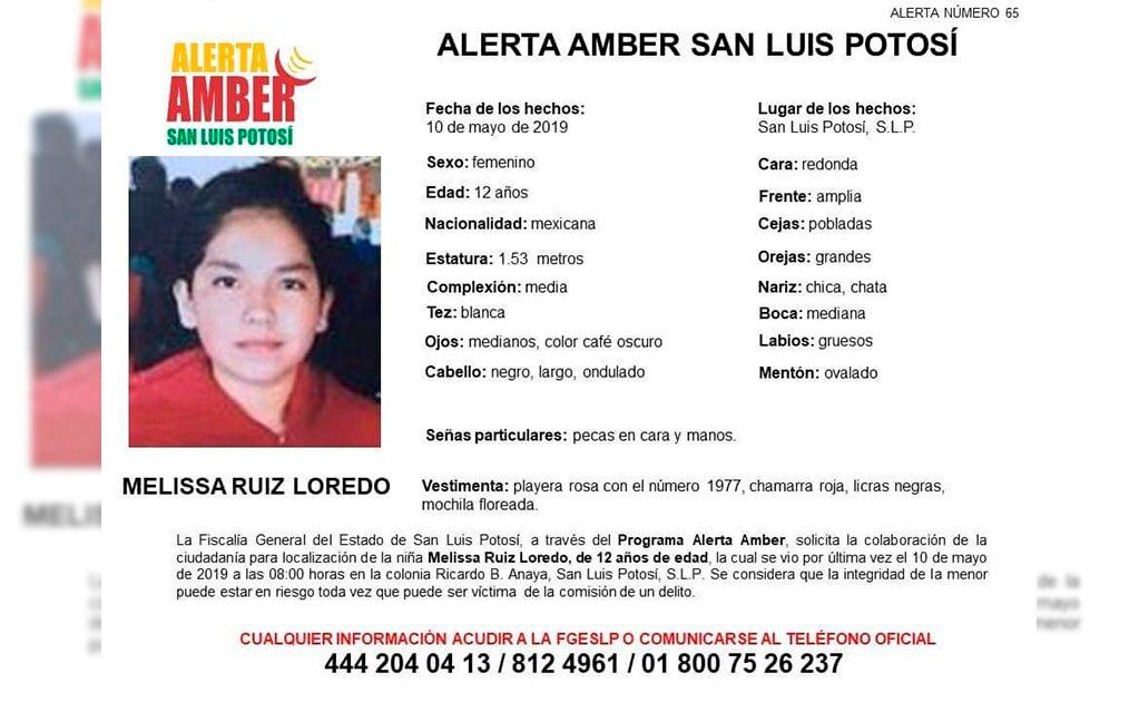 Activan Alerta Amber para localizar a niña extraviada en B. Anaya
