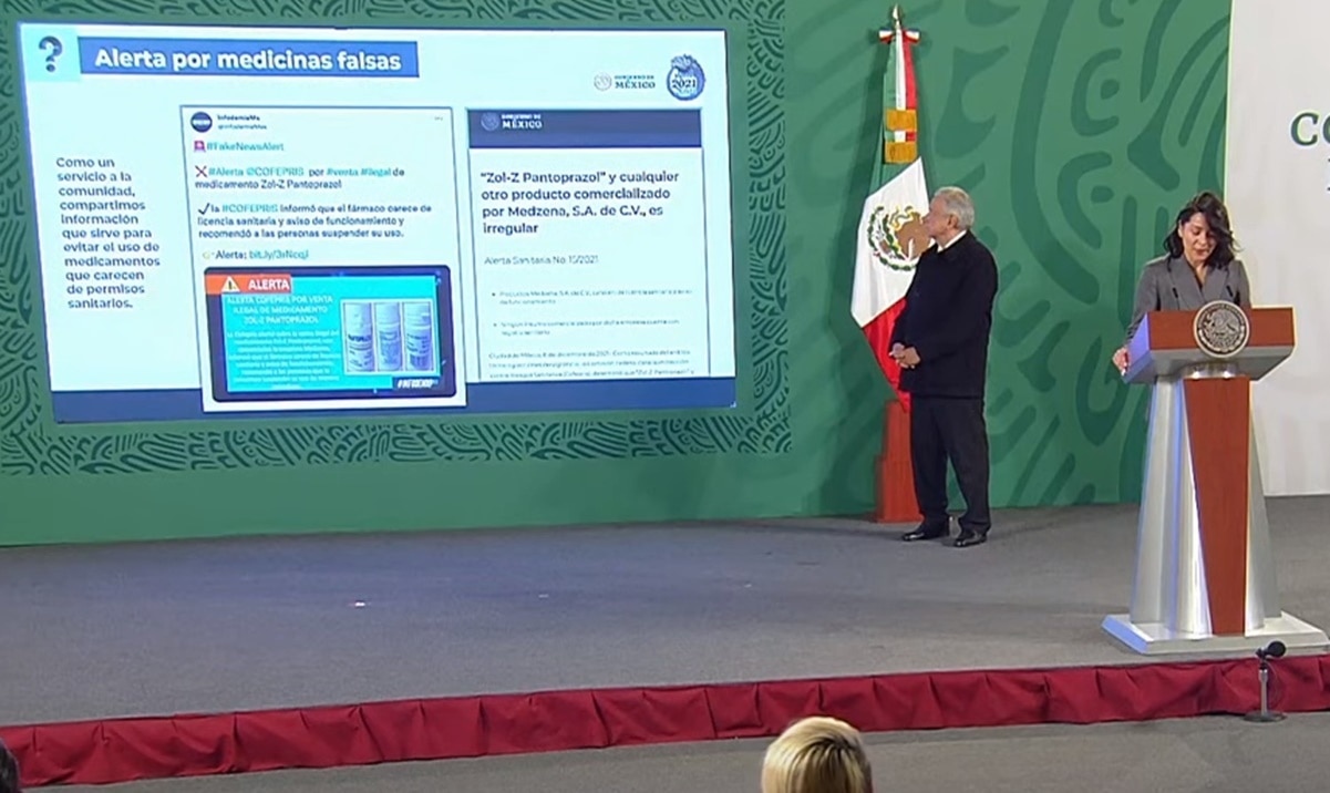 AMLO. Alerta gobierno federal sobre uso del medicamento Pantoprazol