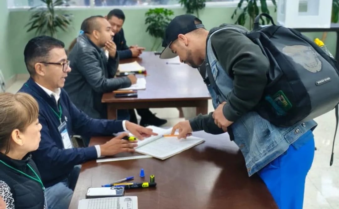 Votación de los trabajadores sindicalizados del IMSS (14/10/2026). Foto: Cortesía Centro Federal de Conciliación y Registro Laboral