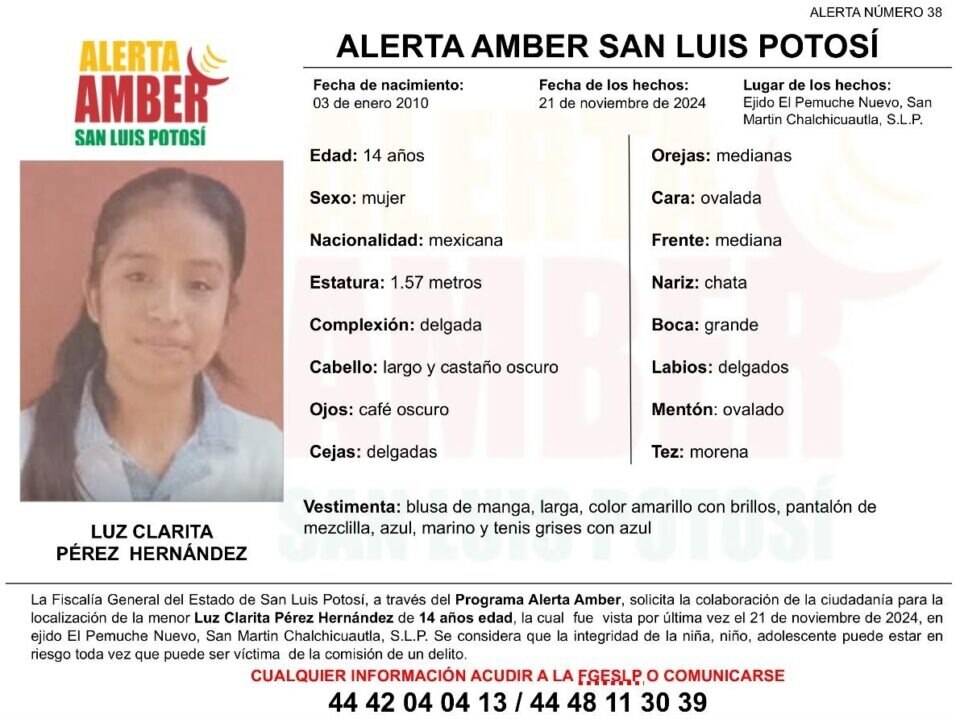 Hallan sin vida a Luz Clarita en San Luis Potosí; llevaba 10 días desaparecida