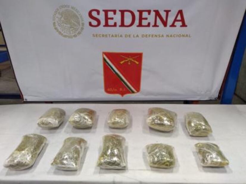 Aseguran once kilos de marihuana en aeropuerto de SLP