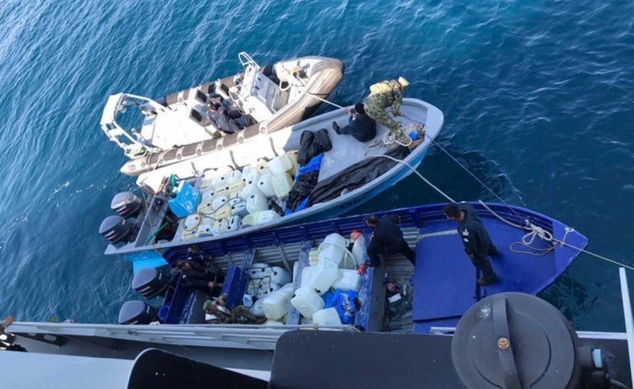  Marina asegura 13 toneladas de drogas y 790 mil litros de combustible en 100 días de gobierno de AMLO