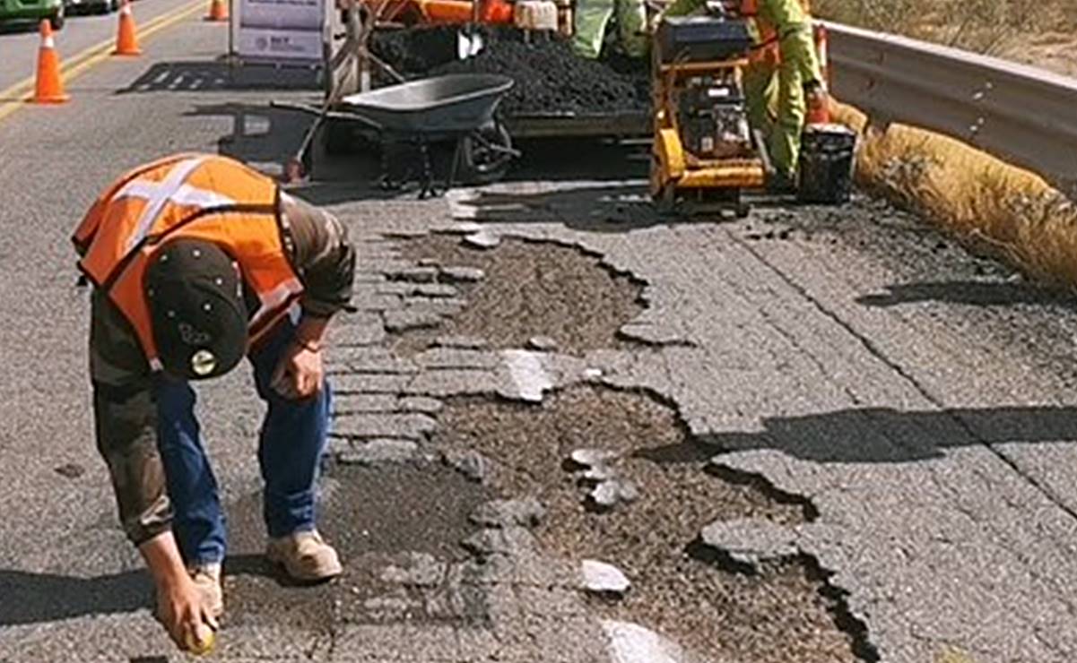 Más de 3 mil baches en la capital de SLP; cifra ha sido reportada al chatbot “Güicho”