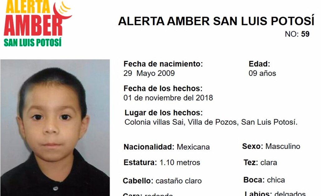 Activan Alerta Amber para localizar a Saúl Iván Recobo