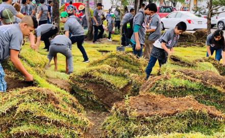 Grupo Senda y gobierno municipal rehabilitan Glorieta Revolución
