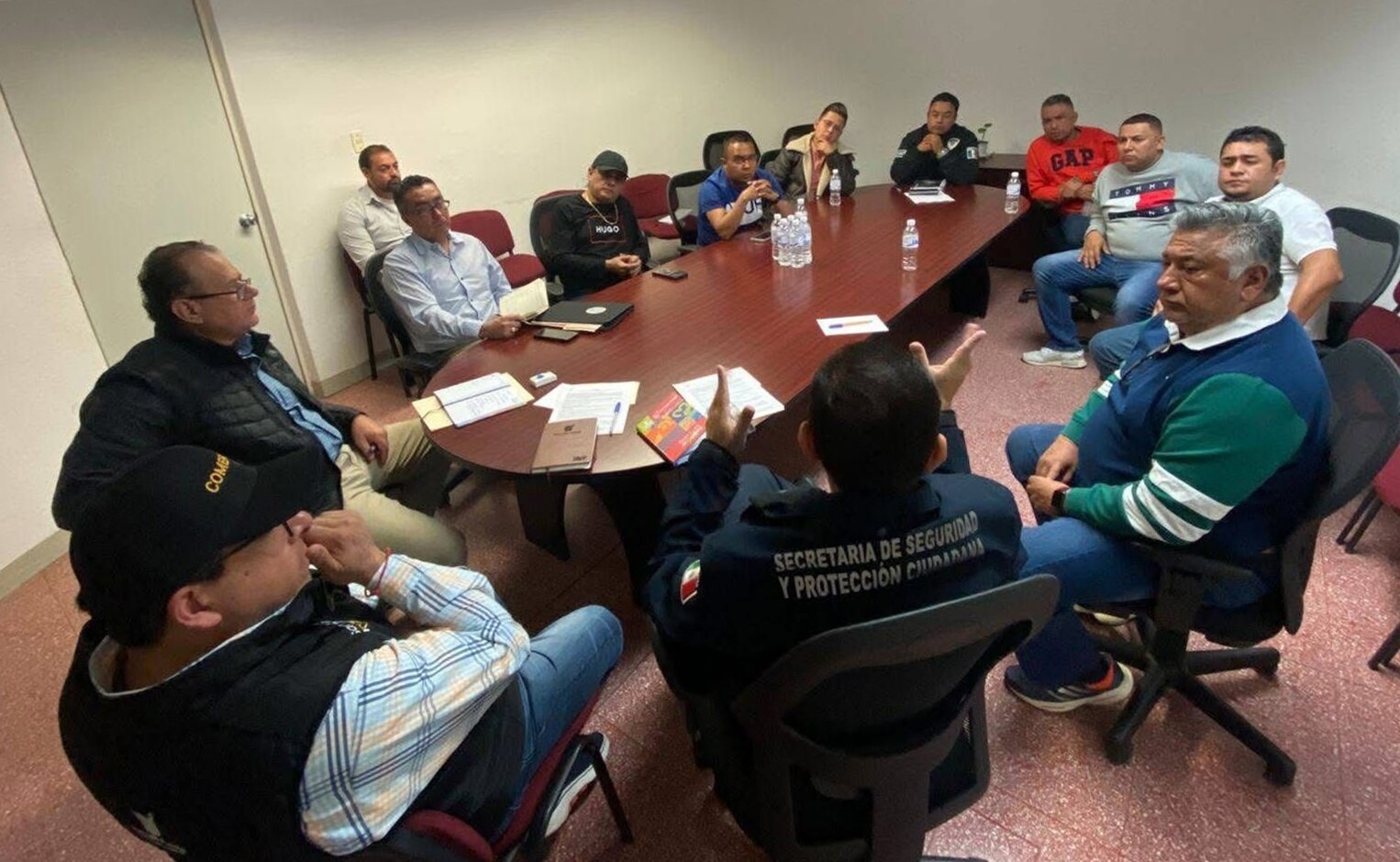 Reunión entre representantes de sonideros y autoridades municipales de SLP. Foto: Especial