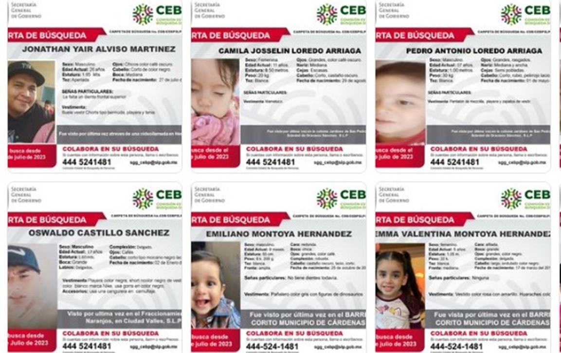 Suman 36 desapariciones durante el mes de julio en San Luis Potosí. Foto: Especial