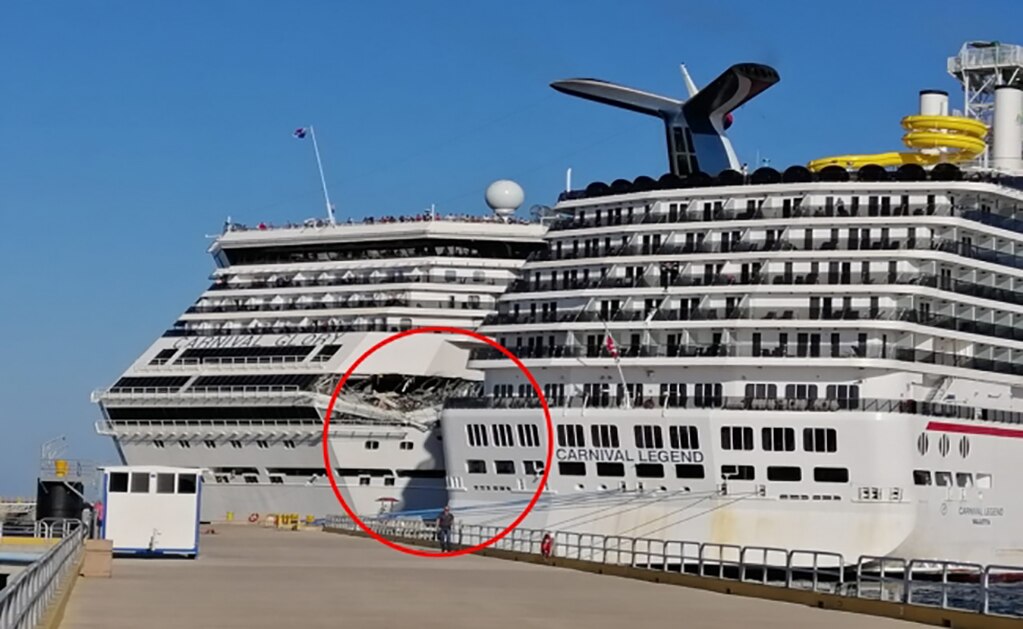 Crucero se impacta contra otro en Quintana Roo