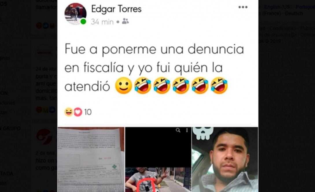 Policía que se burló de su expareja por denunciarlo es despedido