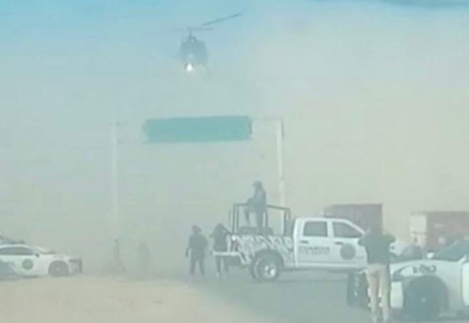 Reportan enfrentamiento entre elementos de la Guardia Civil y civiles en Zaragoza, SLP. Foto: