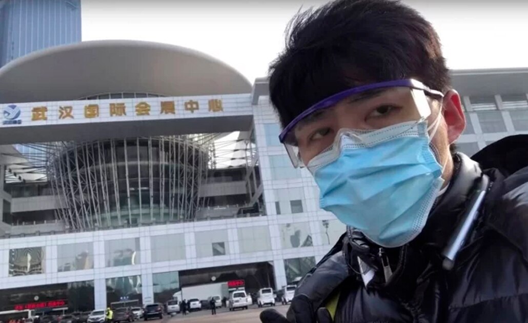 Chen Qiushi, abogado de China que informaba sobre el brote de coronavirus (Fotos: AP)