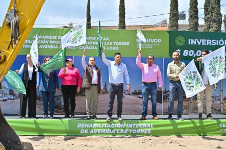 Invierte gobierno de SLP 80 mdp en rehabilitación de la avenida de las Torres