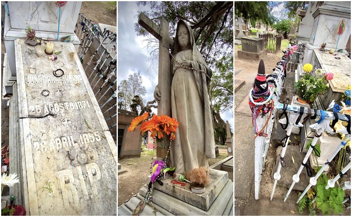 Conoce a la enigmática "virgen que llora" del panteón El Saucito de San Luis Potosí 