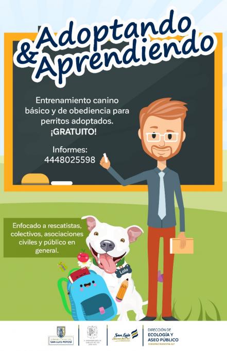 Impartirán programa de adiestramiento canino 