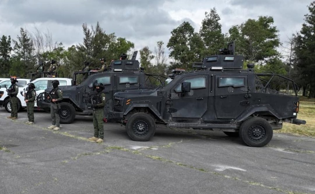 Así son los vehículos tácticos de la Guardia Civil de SLP. Foto: Especial