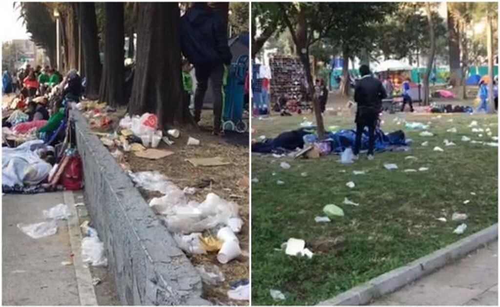  Dejan peregrinos 480 toneladas de basura en su camino a la Basílica